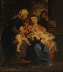 Die Heilige Familie mit Santa Isabel und San Juan